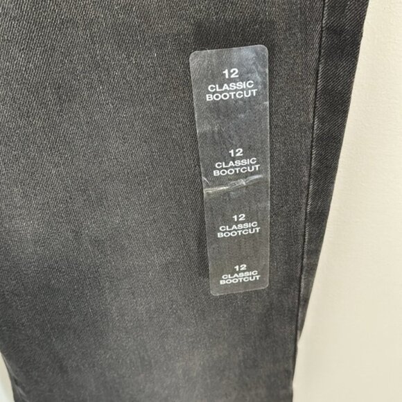 Eddie Bauer Classic Bootcut Charcoal Black Jeans Size 12 Length 32 BNWT - Picture 4 of 6